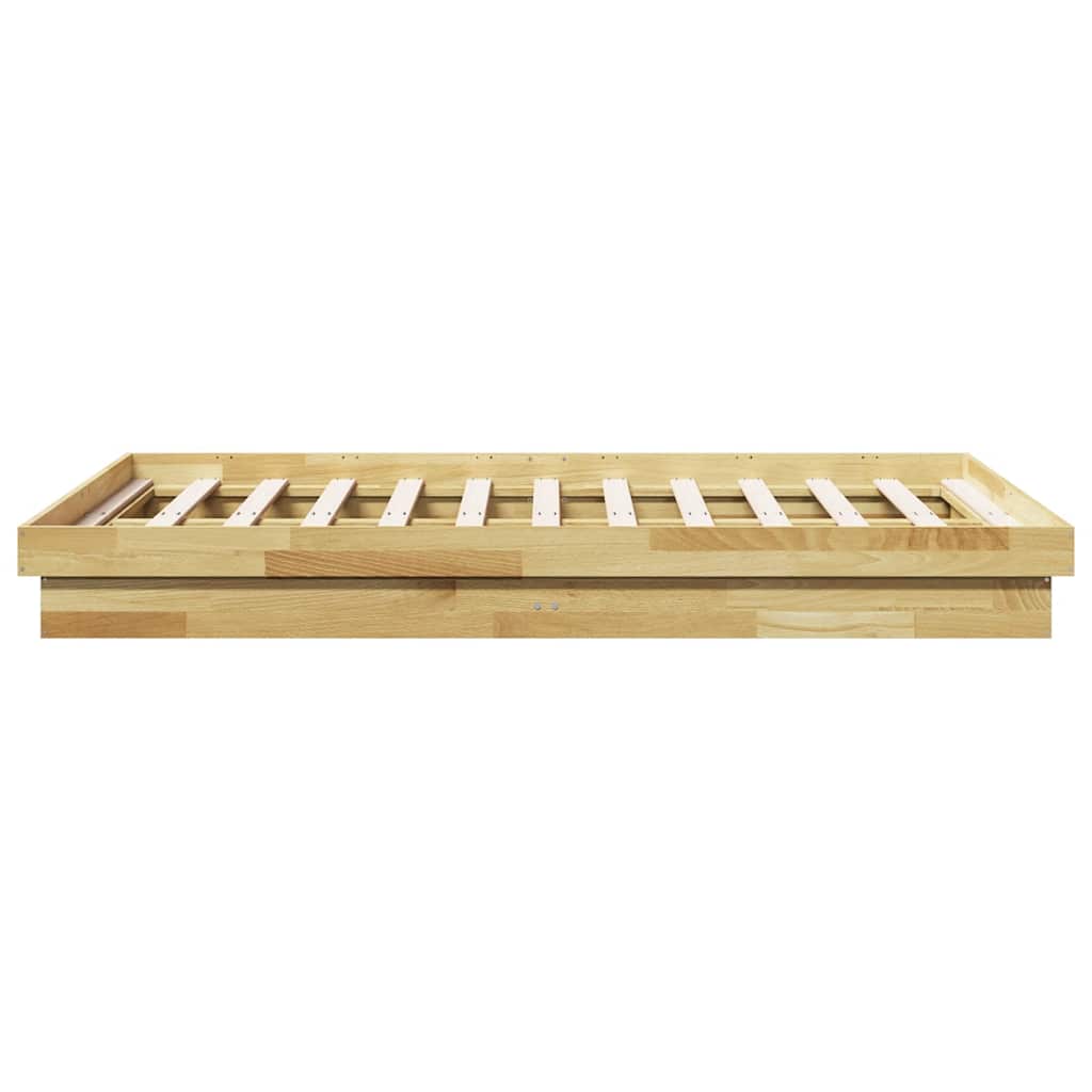 Bed Frame Without Mattress Solid Wood Oak 120 x 200 cm 90 x 190 cm 100 x 200 cm