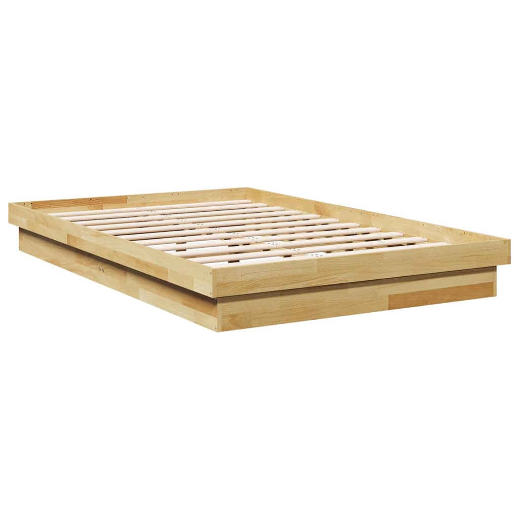 Bed Frame Without Mattress Solid Wood Oak 120 x 200 cm 90 x 190 cm 100 x 200 cm