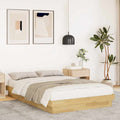 Bed Frame Without Mattress Solid Wood Oak