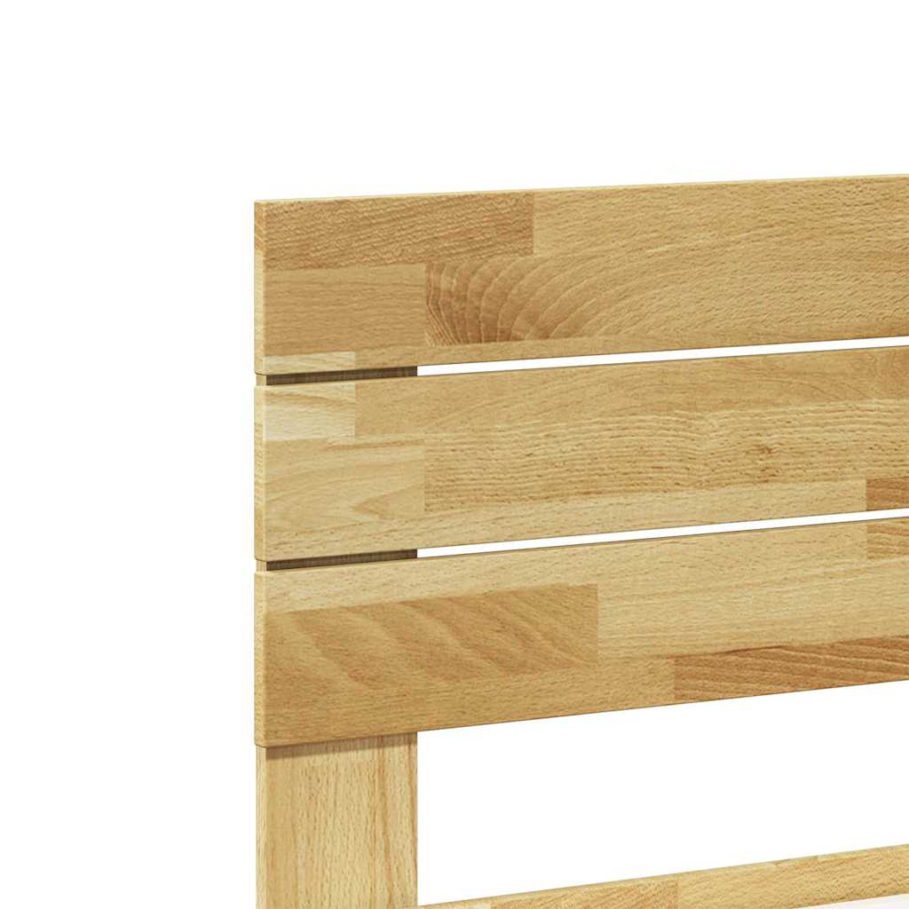Bed Frame With Headboard Without Mattress King Size Solid Wood Oak