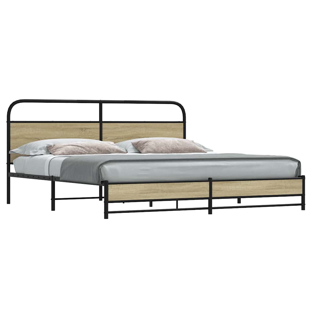 Bed Frame Without Mattress Engineered Wood
