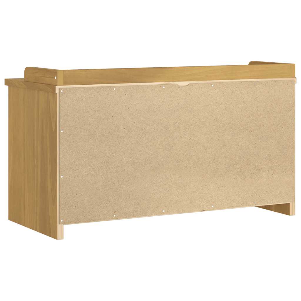 Storage & Entryway Benches Hallway Bench Sandnes 87X40X50 Cm Solid 2 Drawers