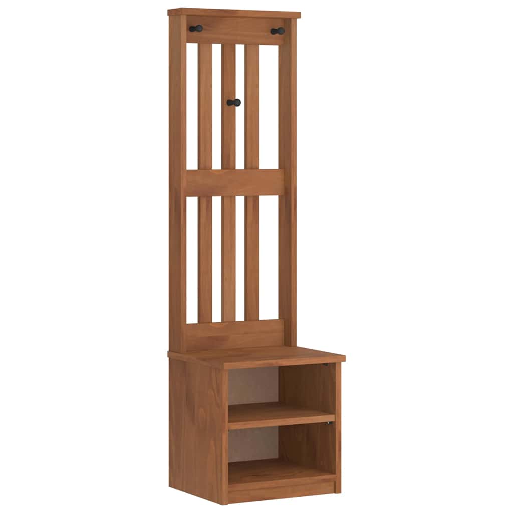 Hall Tree Sandnes 45X40X159.5 Cm Solid Wood Pine