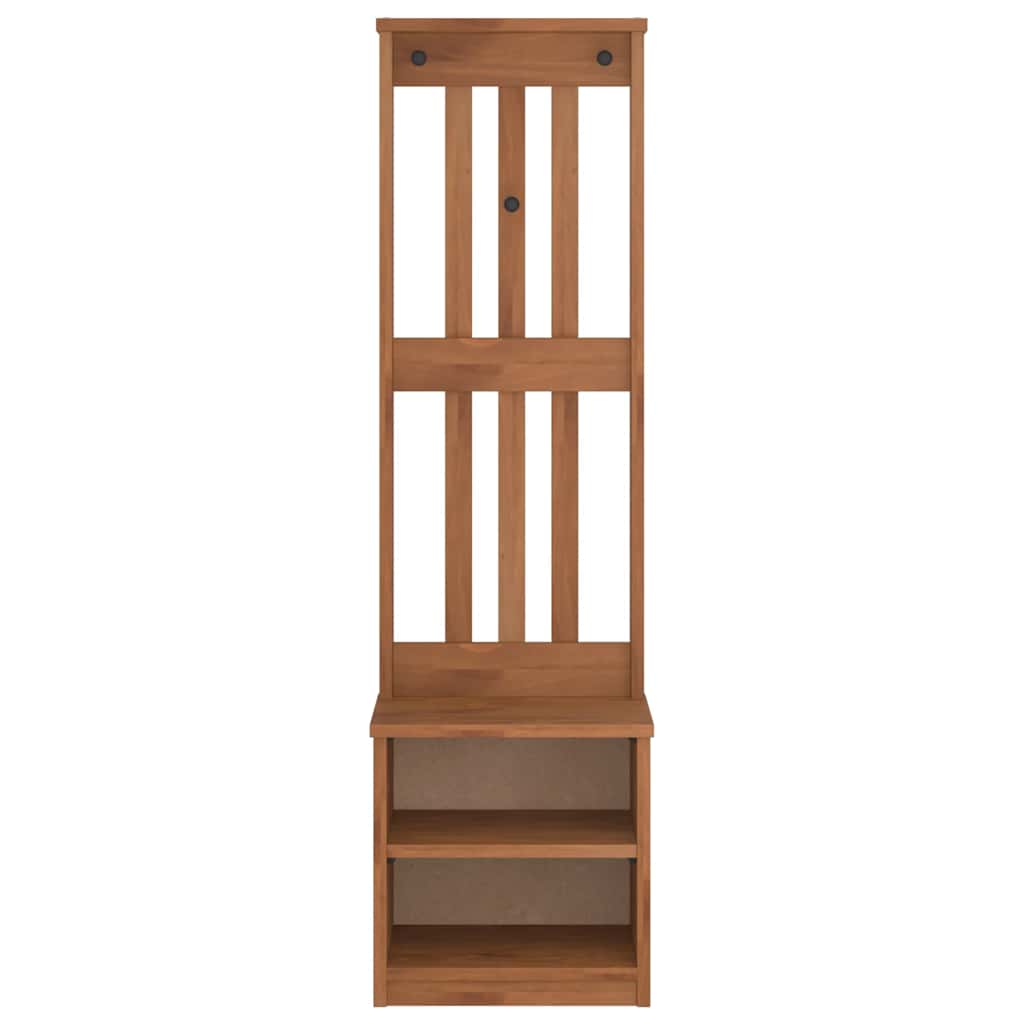 Hall Tree Sandnes 45X40X159.5 Cm Solid Wood Pine