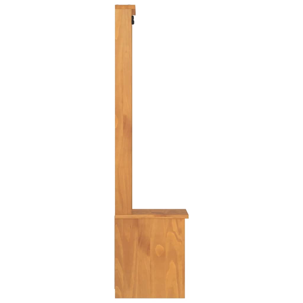Hall Tree Sandnes 45X40X159.5 Cm Solid Wood Pine