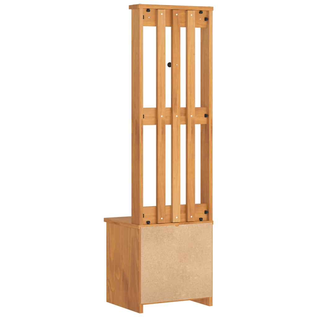 Hall Tree Sandnes 45X40X159.5 Cm Solid Wood Pine