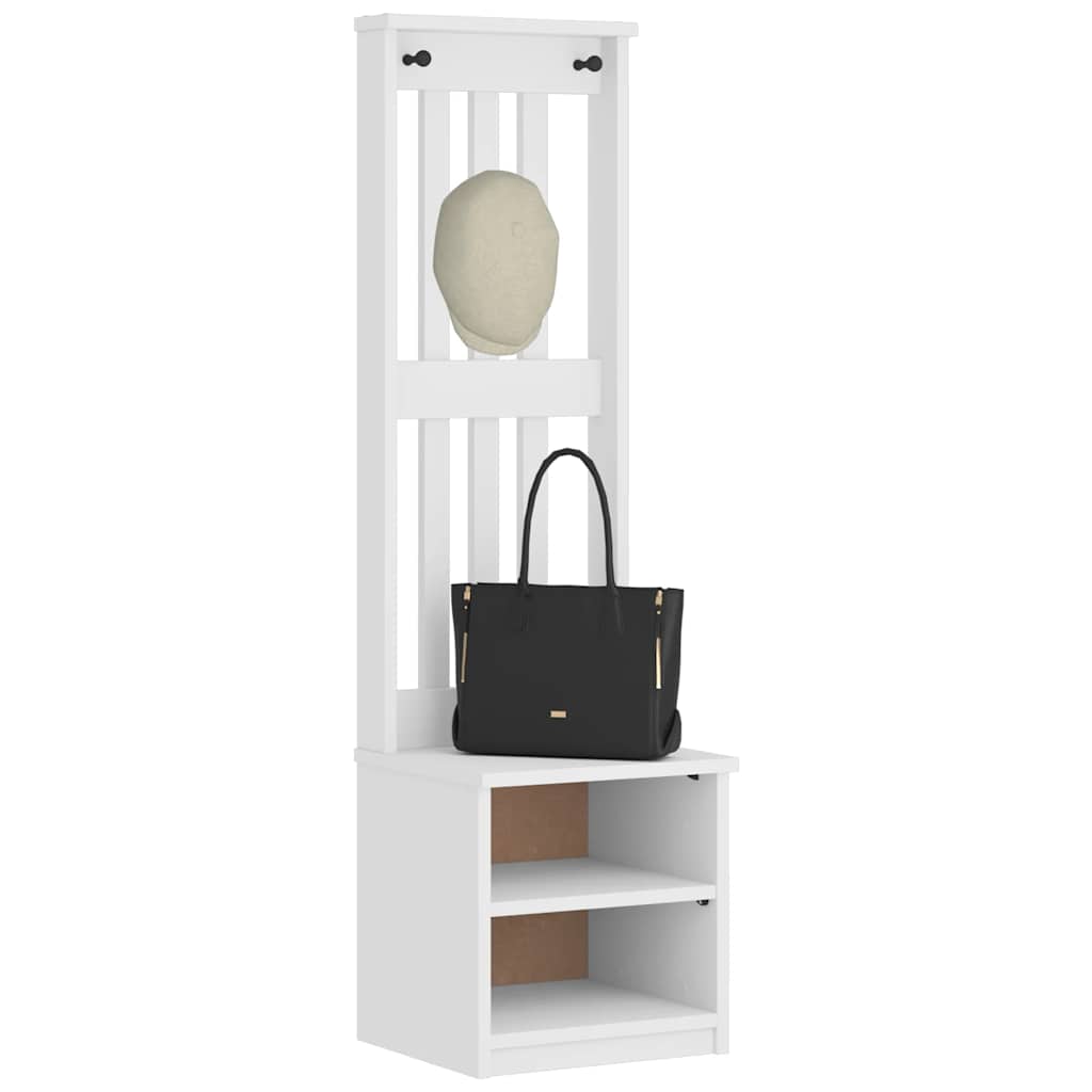 Hall Tree Sandnes 45X40X159.5 Cm Solid Wood Pine