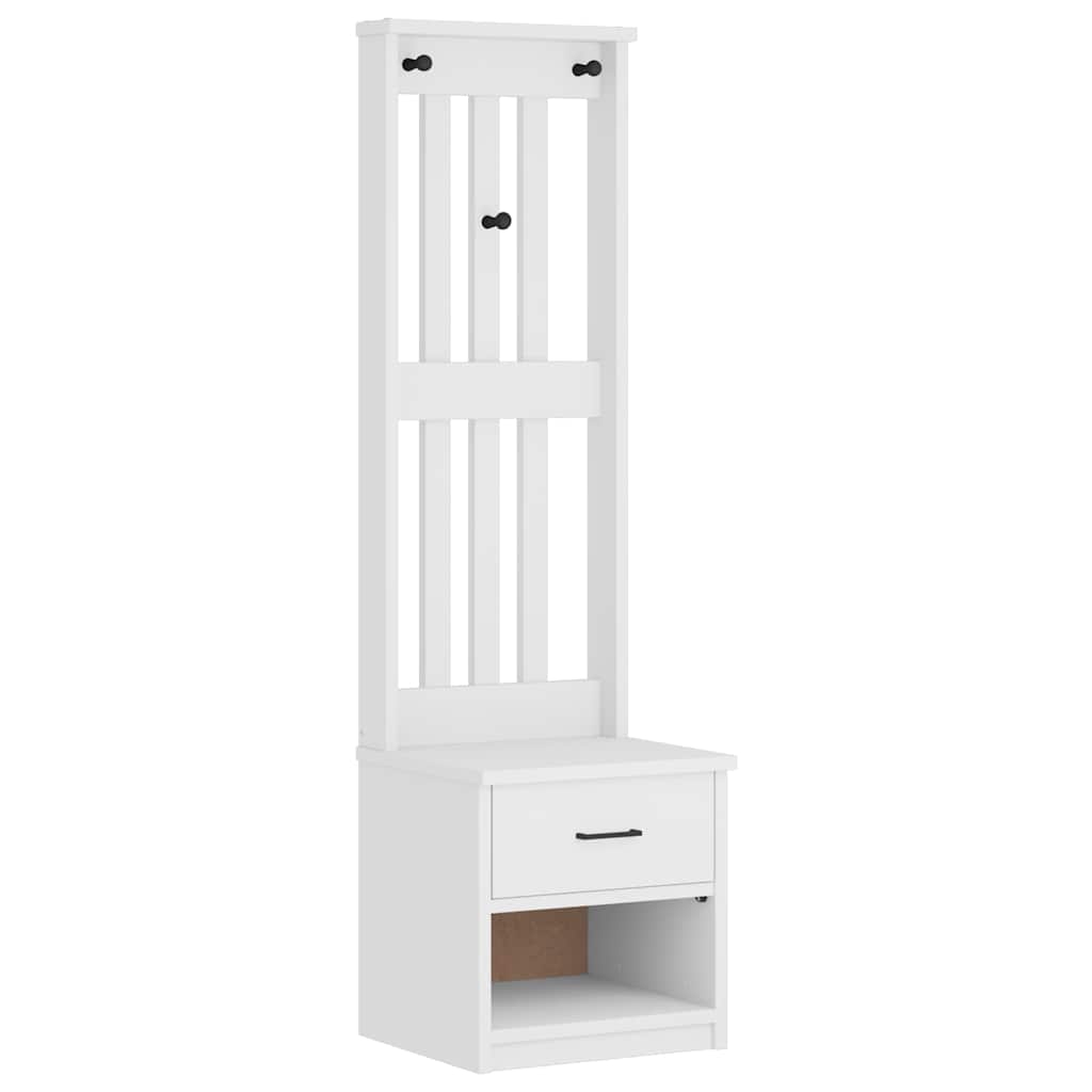 Hall Tree Sandnes 45X40X159.5 Cm Solid Wood Pine