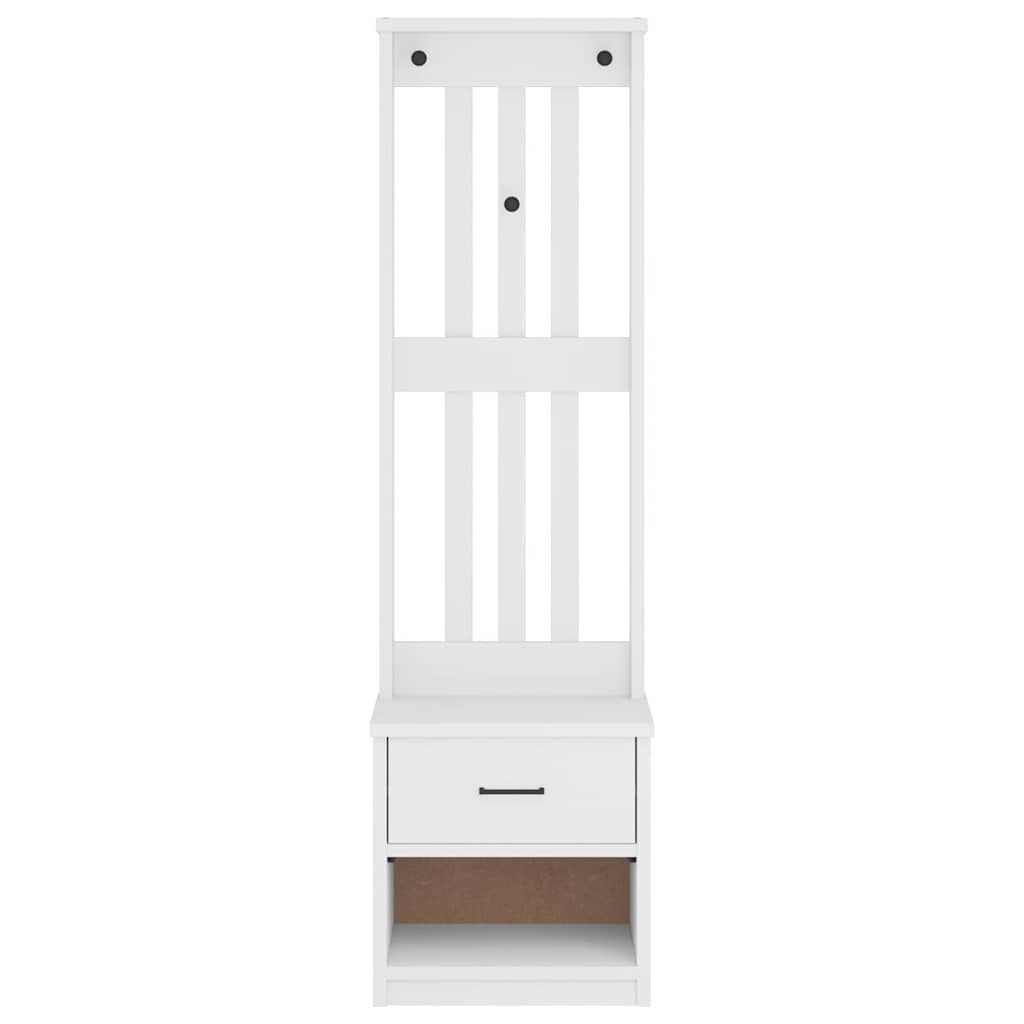 Hall Tree Sandnes 45X40X159.5 Cm Solid Wood Pine