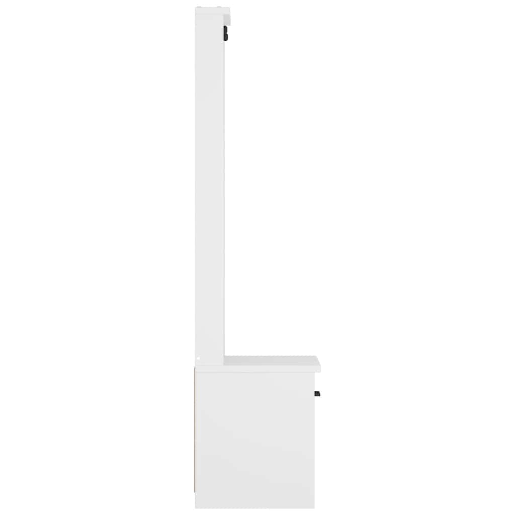 Hall Tree Sandnes 45X40X159.5 Cm Solid Wood Pine