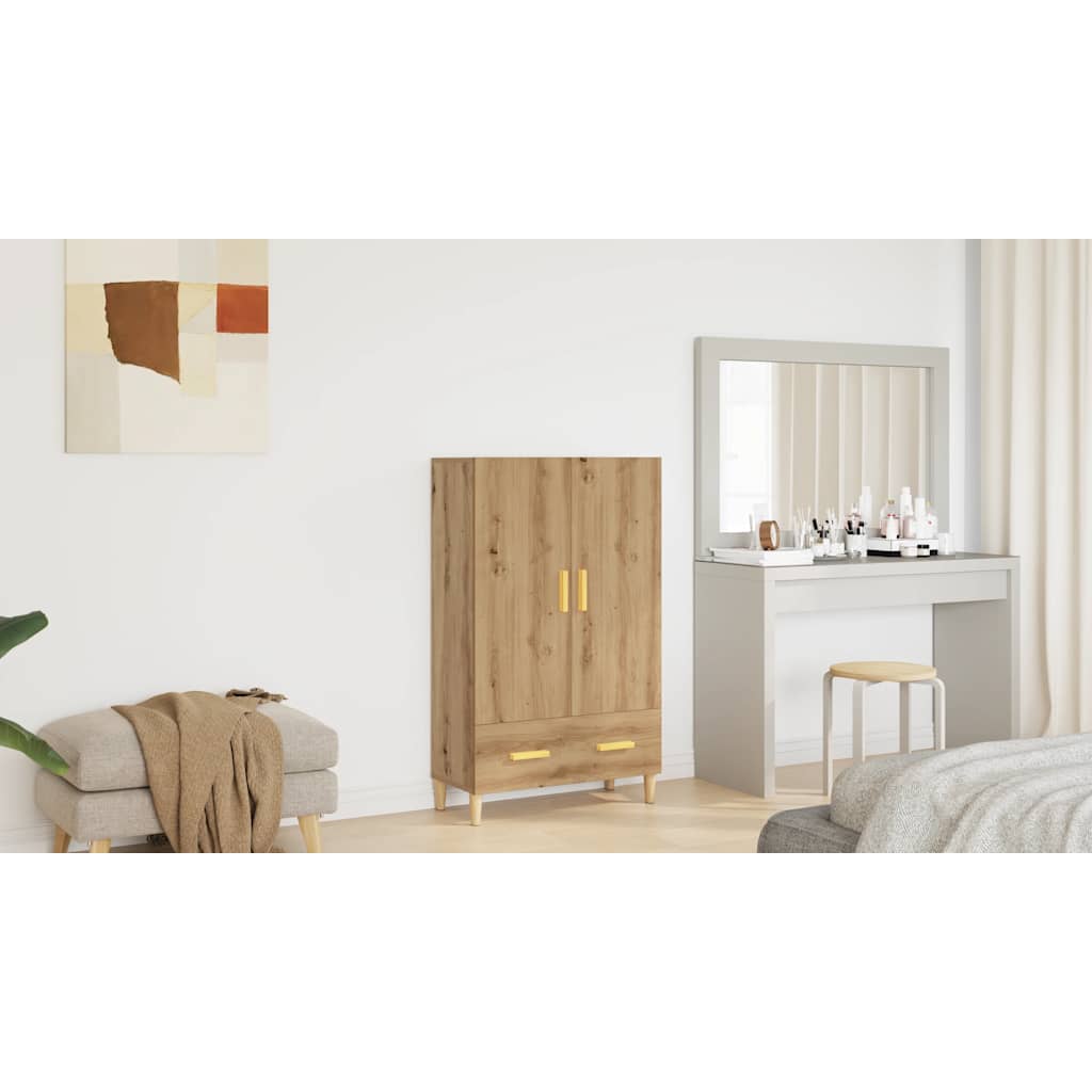 Highboard 70X31X115 Cm Engineered Wood
