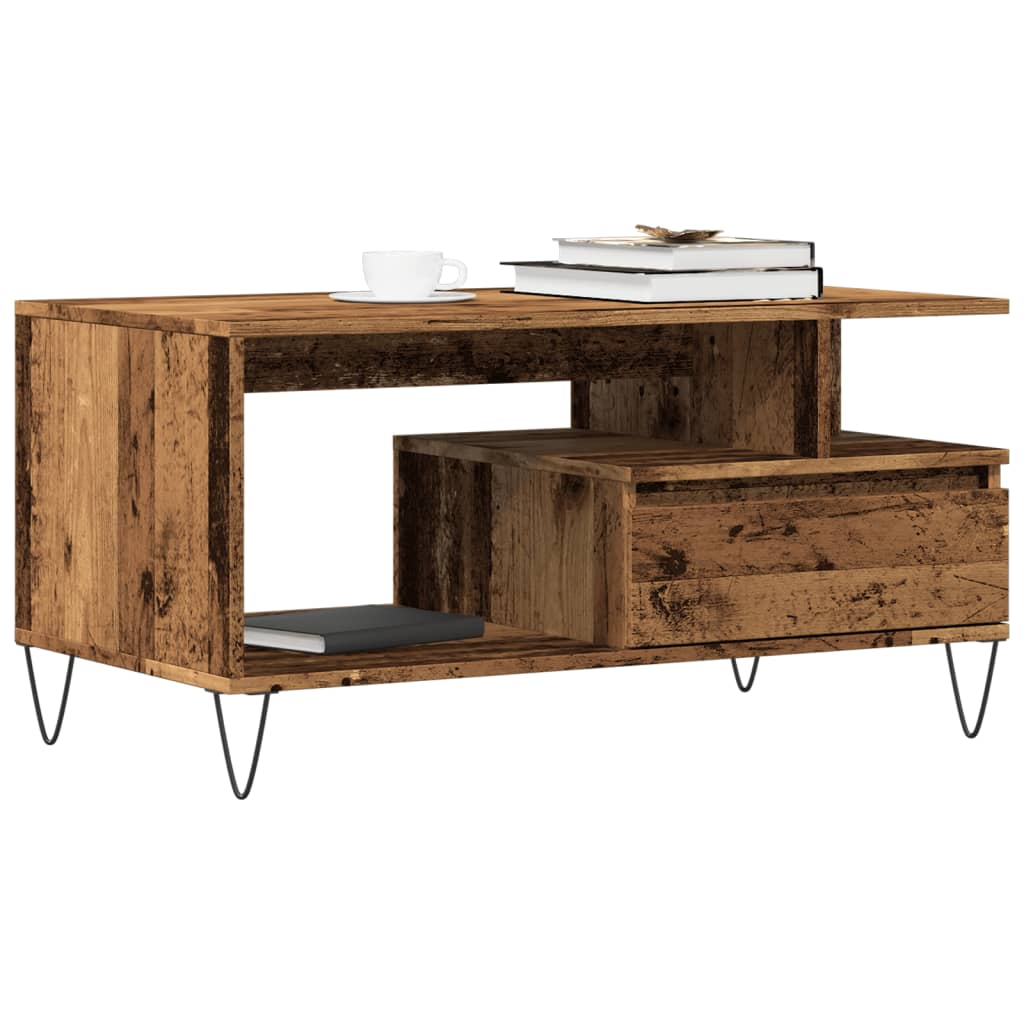 Coffee Table 90X49X45 Cm Engineered Wood