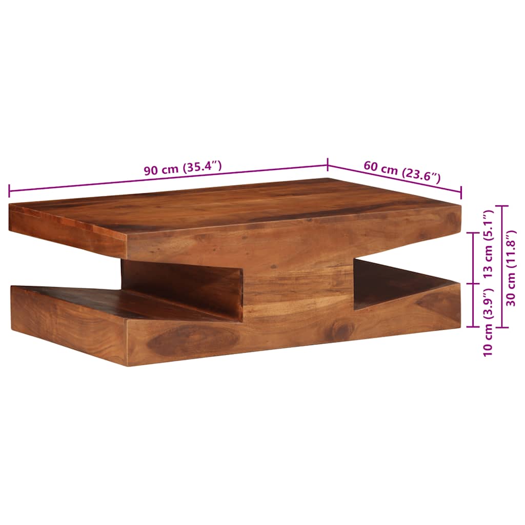 Coffee Table Solid Wood Acacia