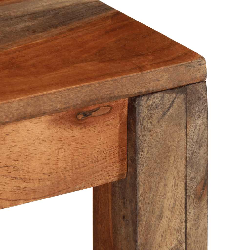 Coffee Table 60X60X35 Cm Solid Wood Acacia