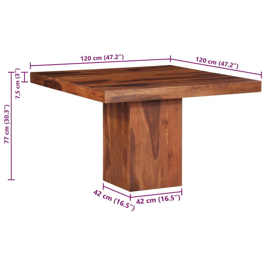 Dining Table Solid Wood Acacia