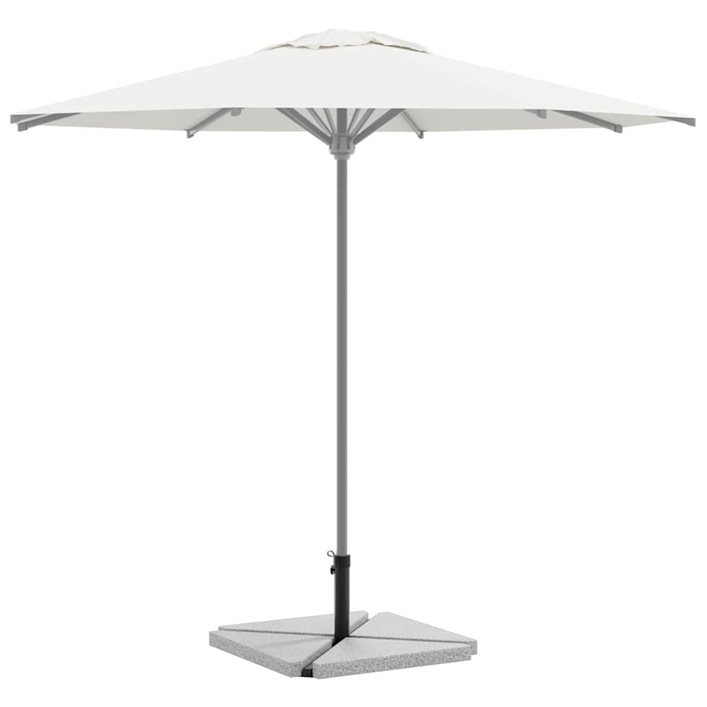 5 Piece Garden Parasol Base Set Granite And Steel