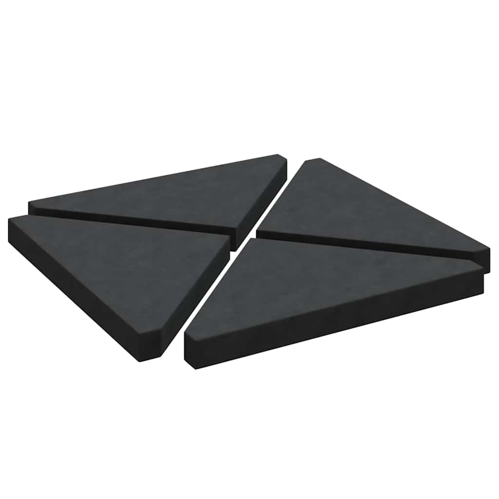 Umbrella Weight Plates 4 Pcs Granite Triangular 14 Kg