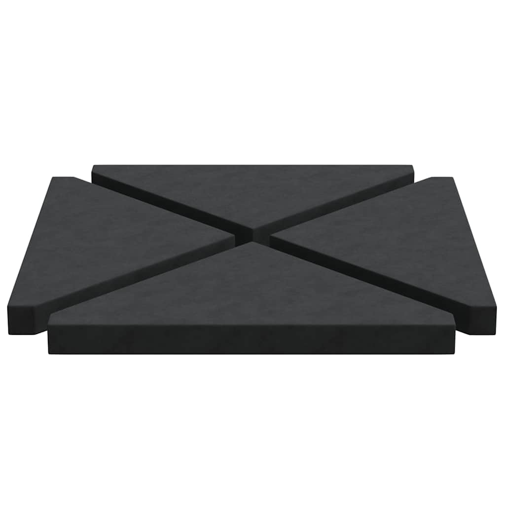 Umbrella Weight Plates 4 Pcs Granite Triangular 14 Kg