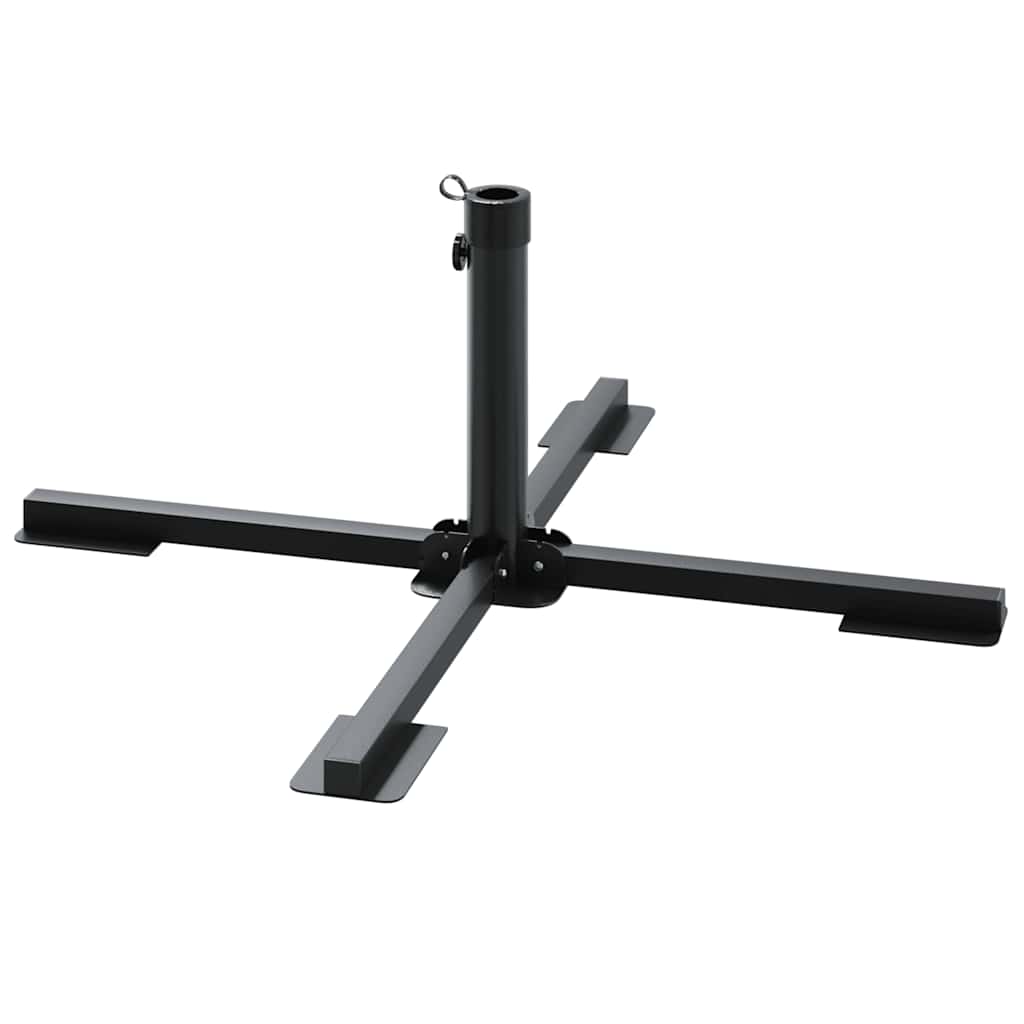 5 Piece Garden Parasol Base Set Granite And Steel
