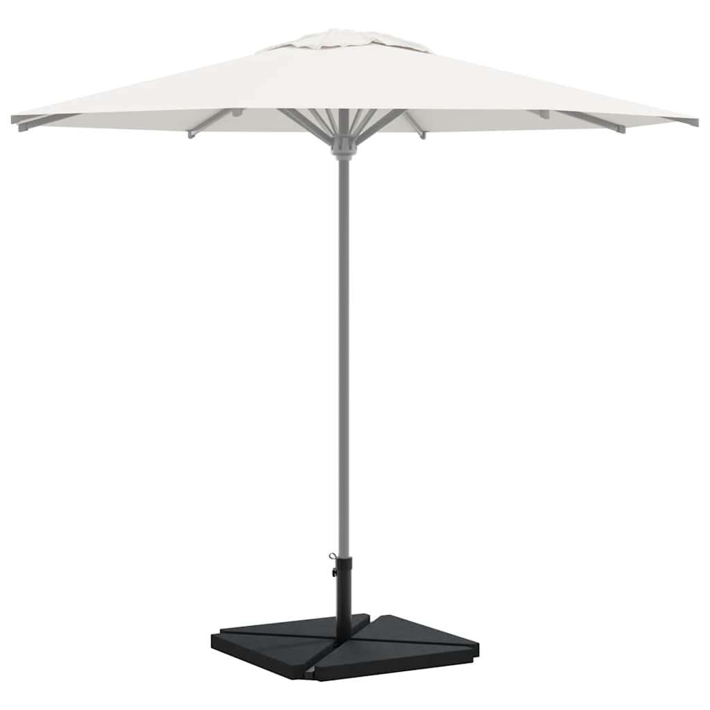 5 Piece Garden Parasol Base Set Granite And Steel