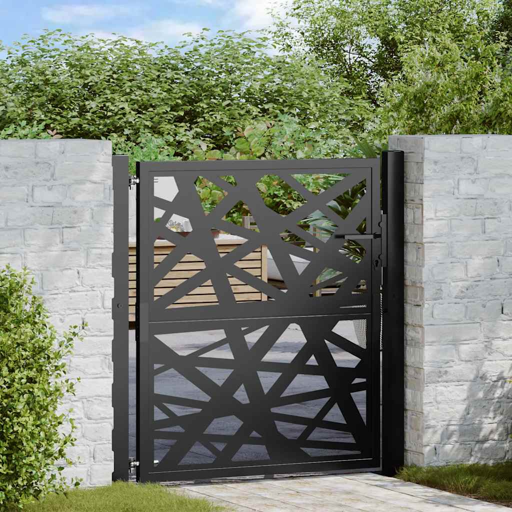 Garden Gate Black Steel