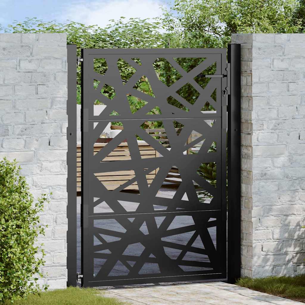 Garden Gate Black Steel