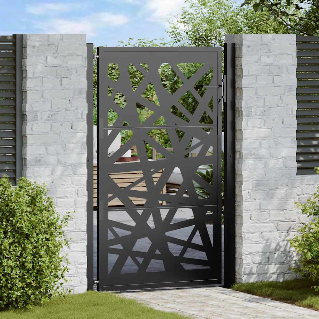 Garden Gate Black Steel