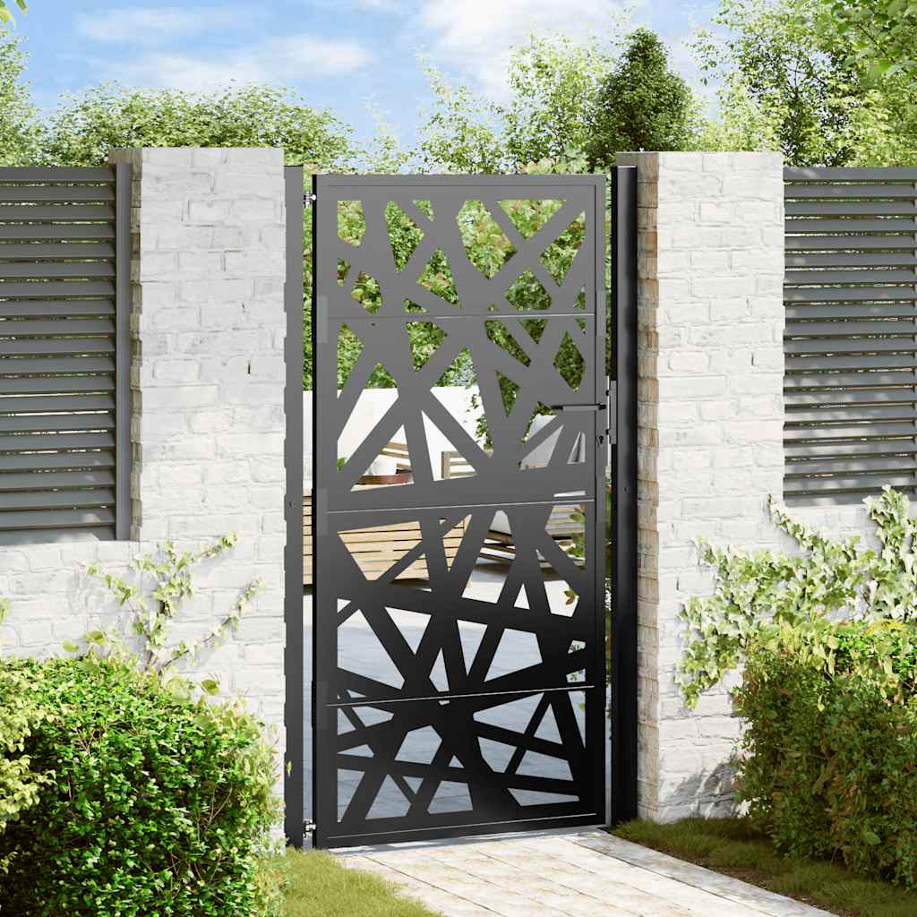Garden Gate Black Steel