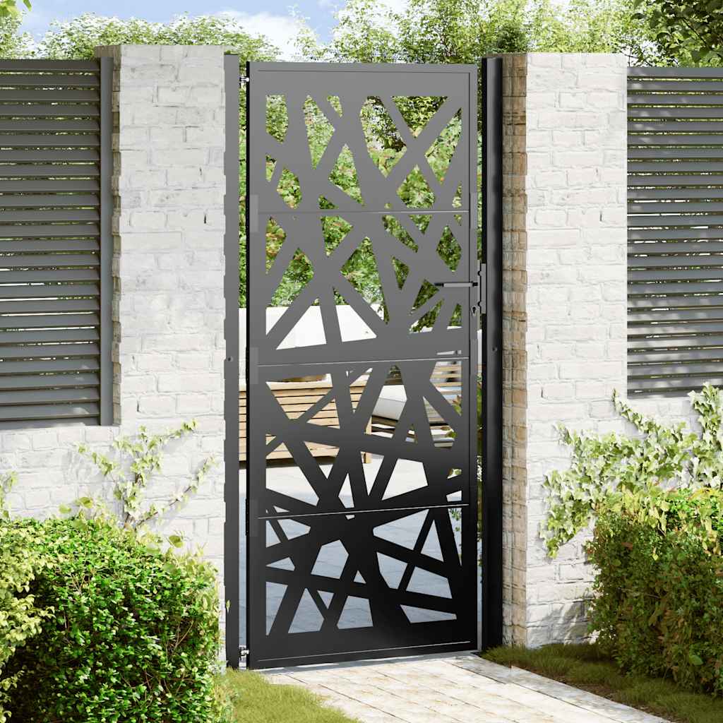 Garden Gate Black Steel