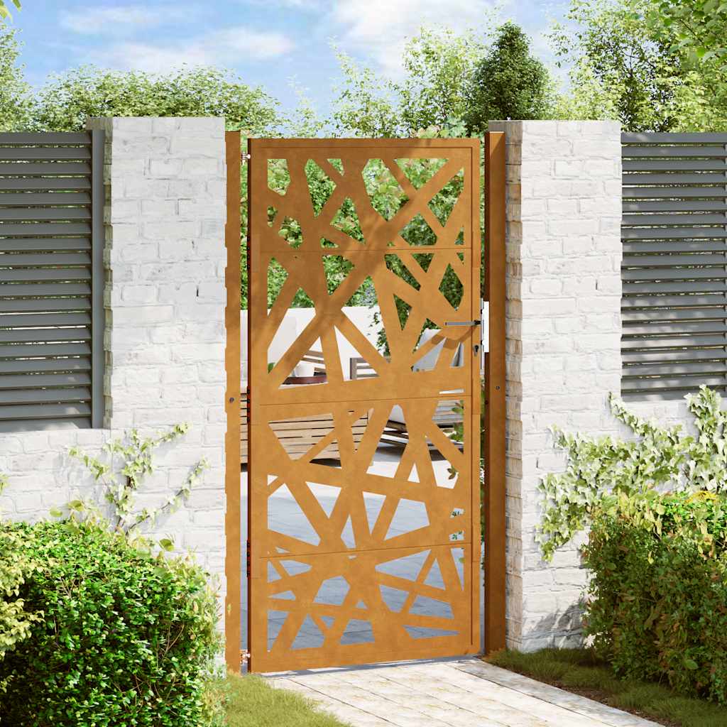 Garden Gate Black Steel