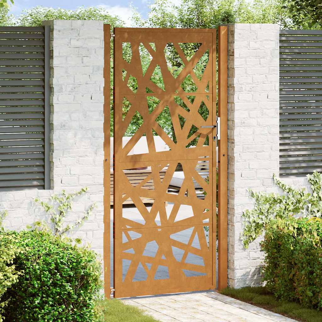 Garden Gate Black Steel