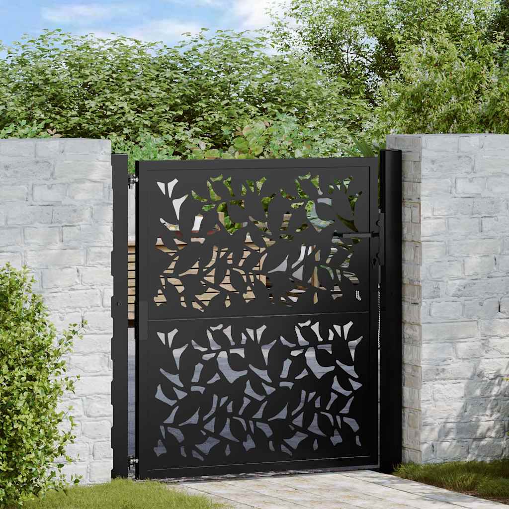 Garden Gate Black Steel
