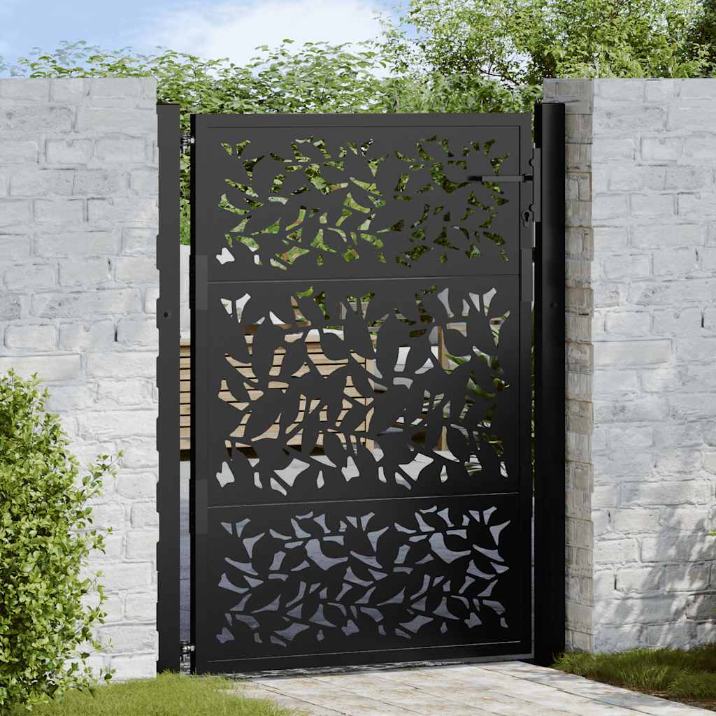 Garden Gate Black Steel