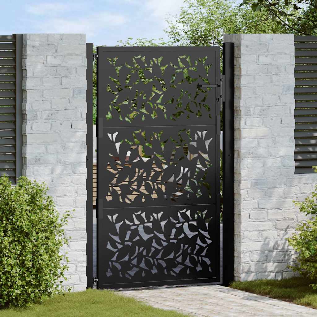 Garden Gate Black Steel