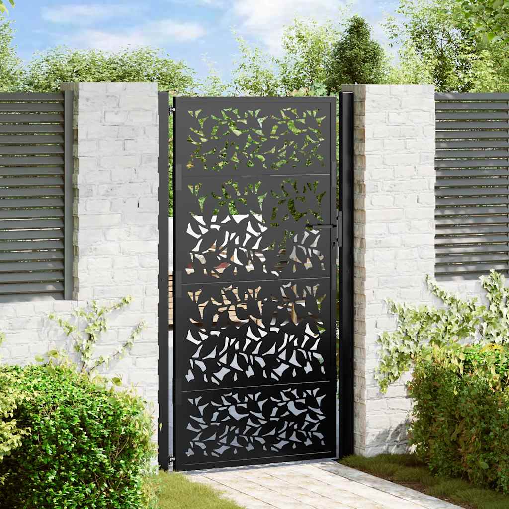 Garden Gate Black Steel