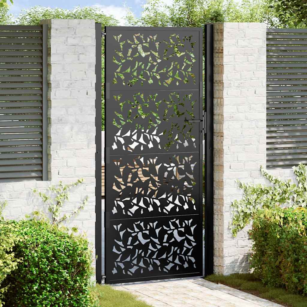 Garden Gate Black Steel
