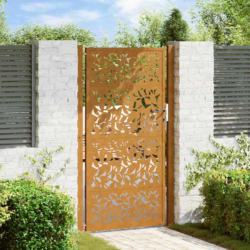 Garden Gate Black Steel