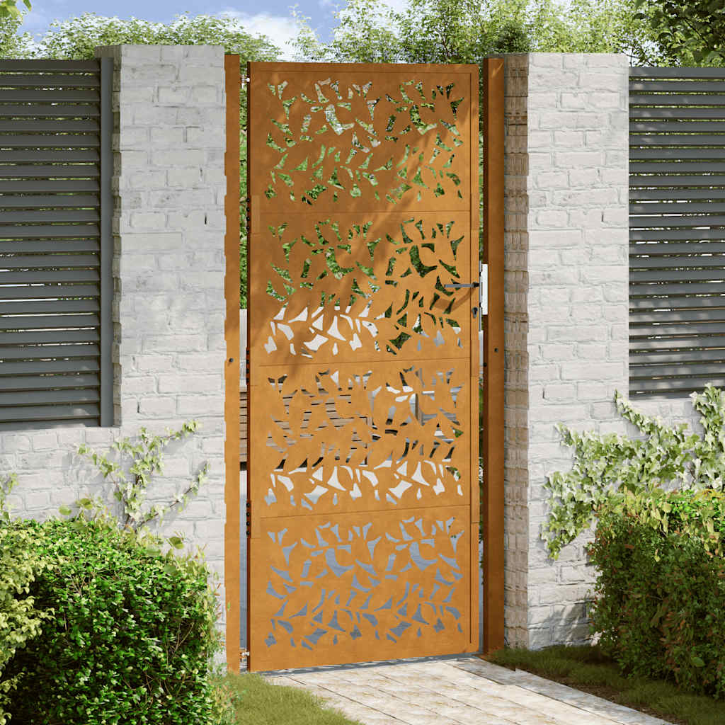 Garden Gate Black Steel