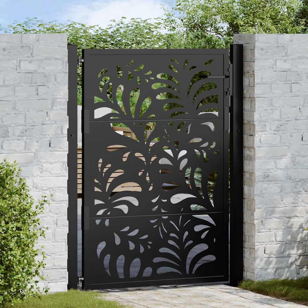 Garden Gate Black Steel