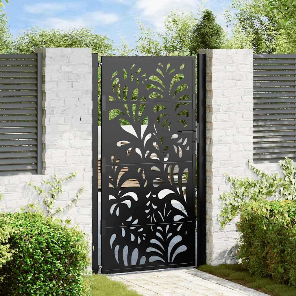 Garden Gate Black Steel