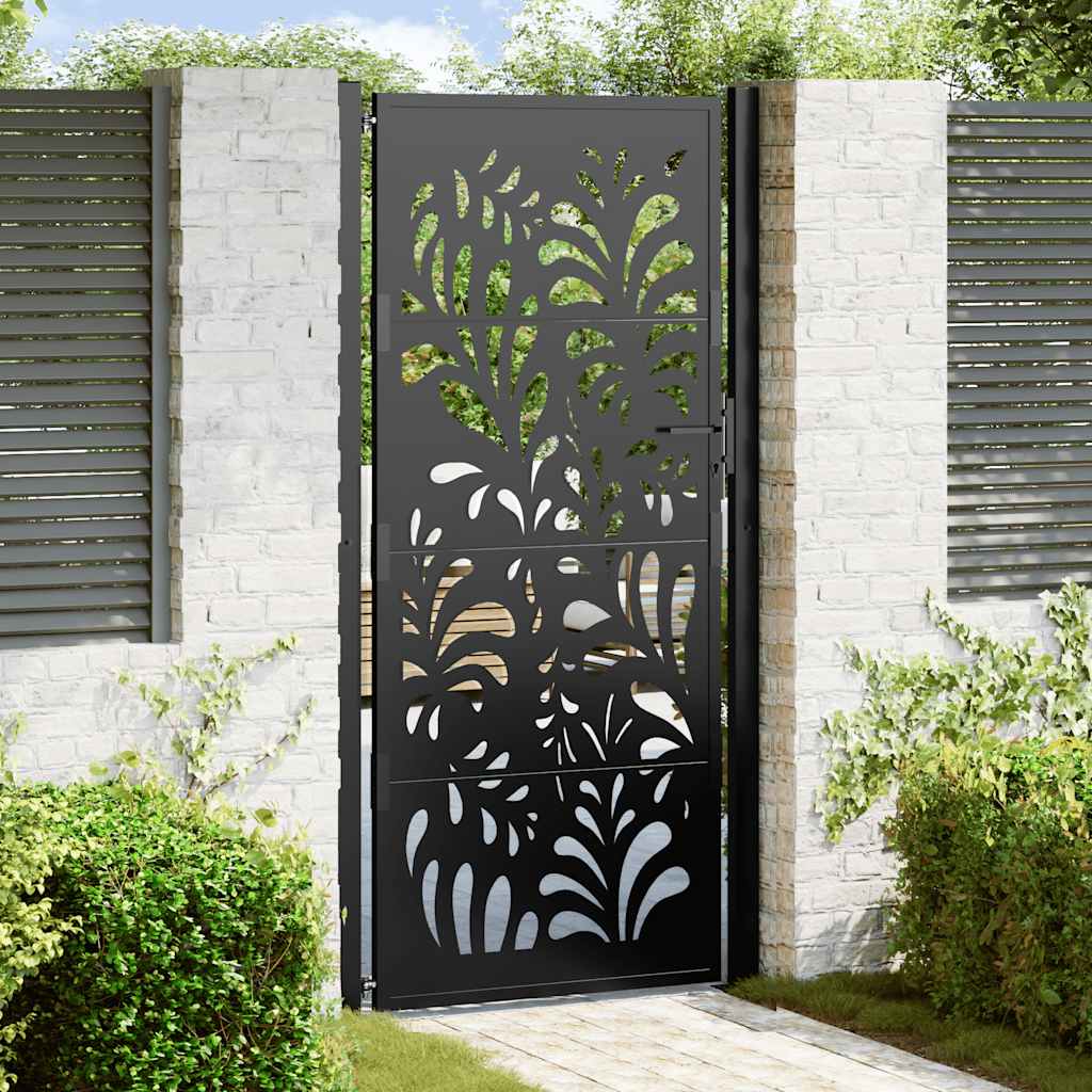Garden Gate Black Steel