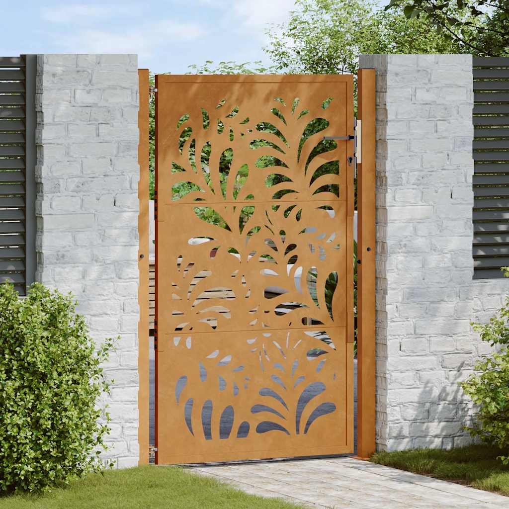 Garden Gate Black Steel