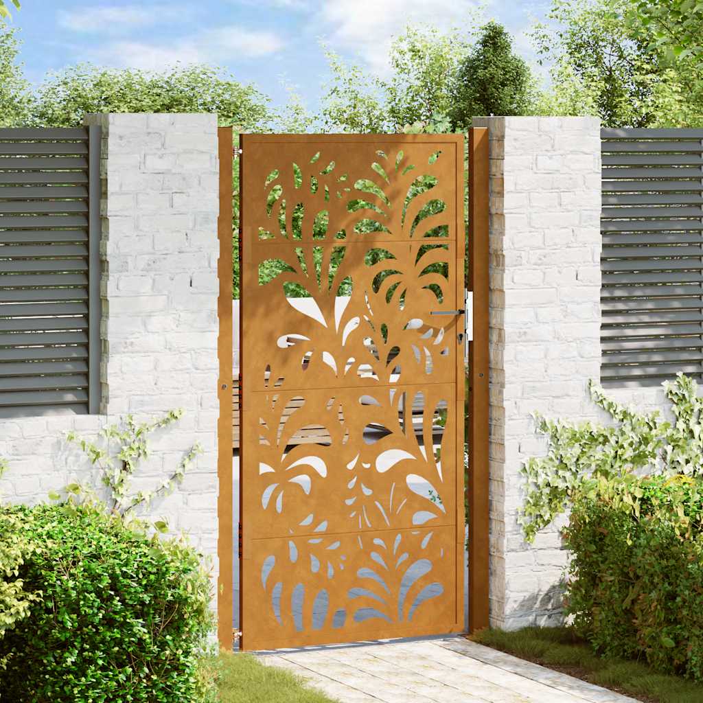 Garden Gate Black Steel