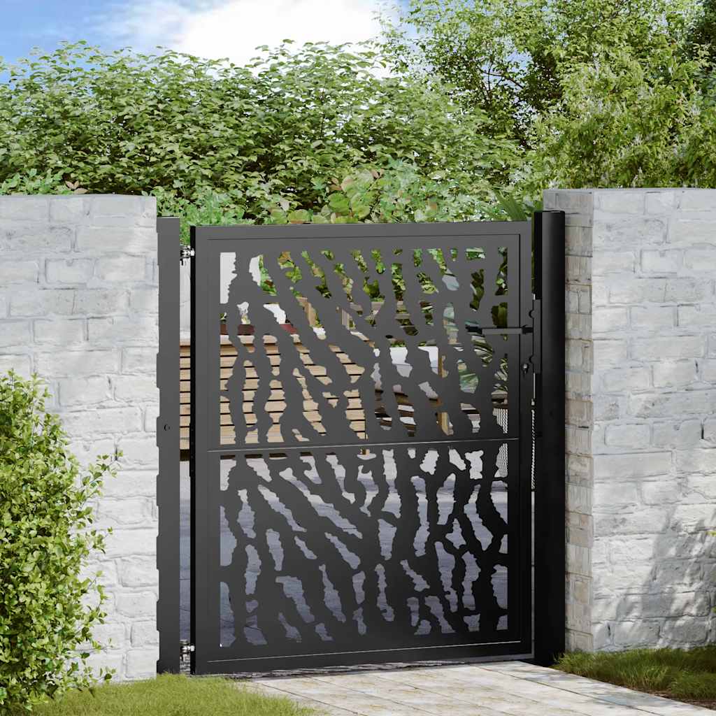 Garden Gate Black Steel
