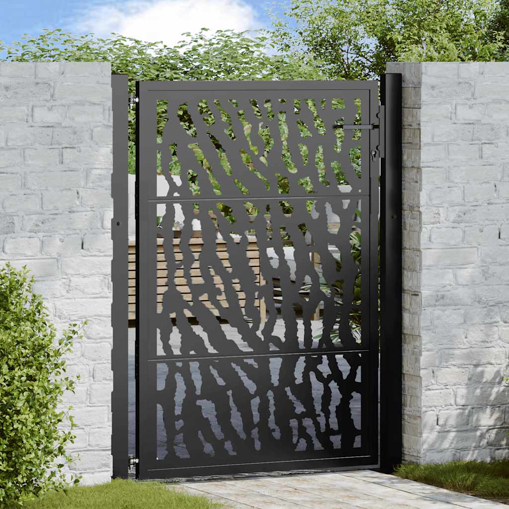 Garden Gate Black Steel