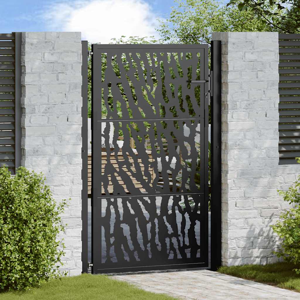 Garden Gate Black Steel