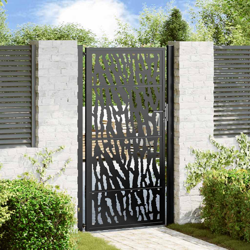 Garden Gate Black Steel