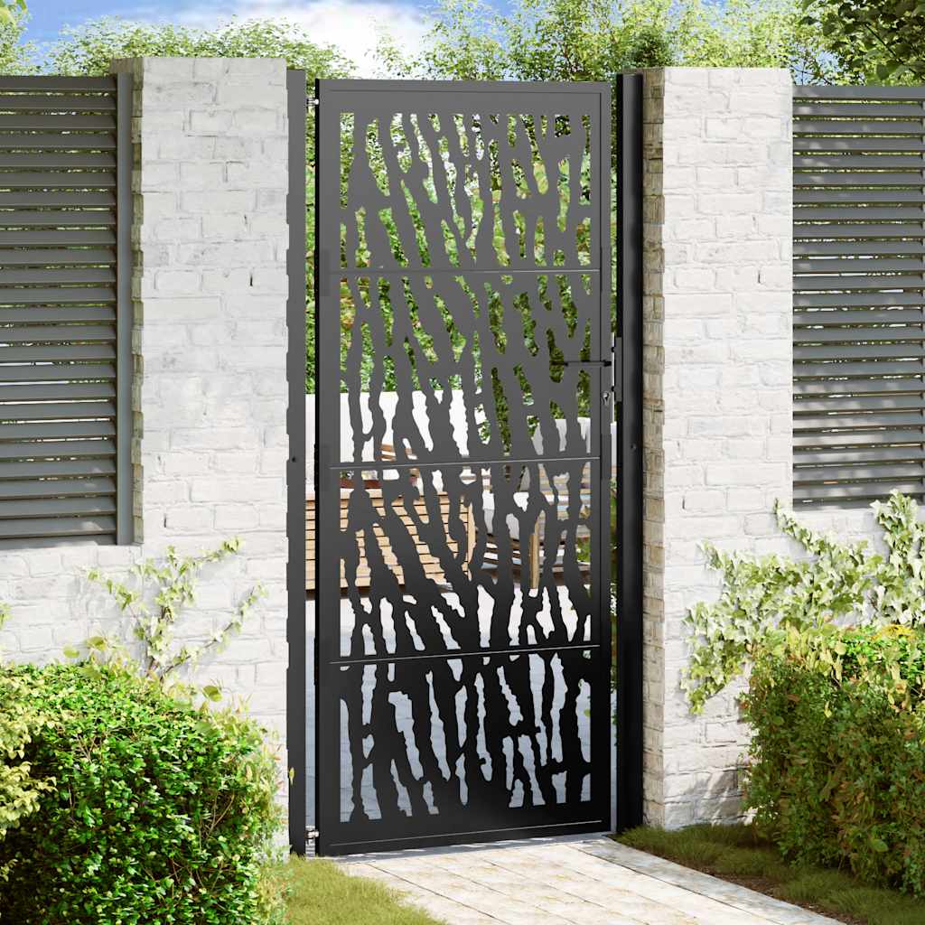 Garden Gate Black Steel