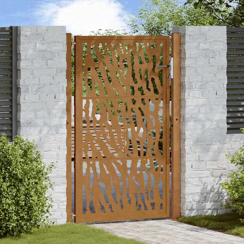 Garden Gate Black Steel