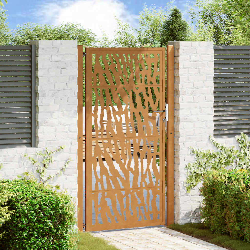 Garden Gate Black Steel